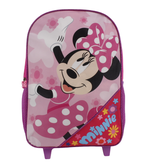 Mochila Infantil con Ruedas 15" Minnie Rosa