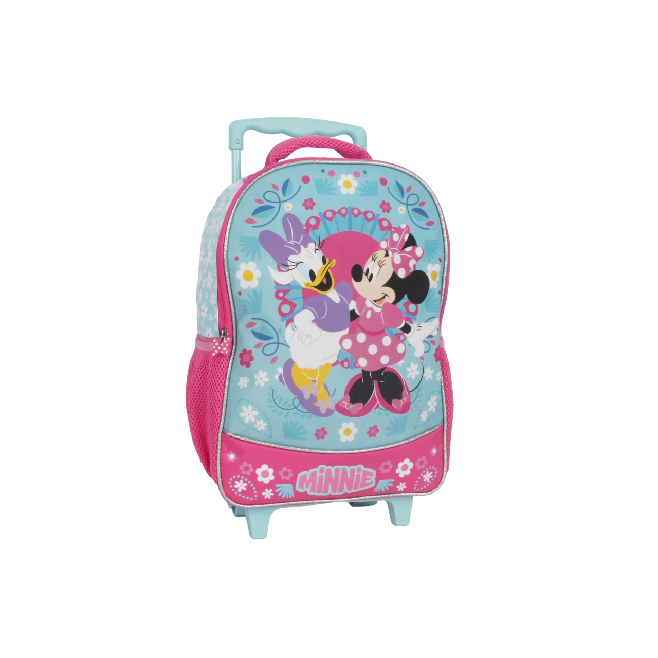 Mochila Infantil con Ruedas 15" Minnie Turquesa