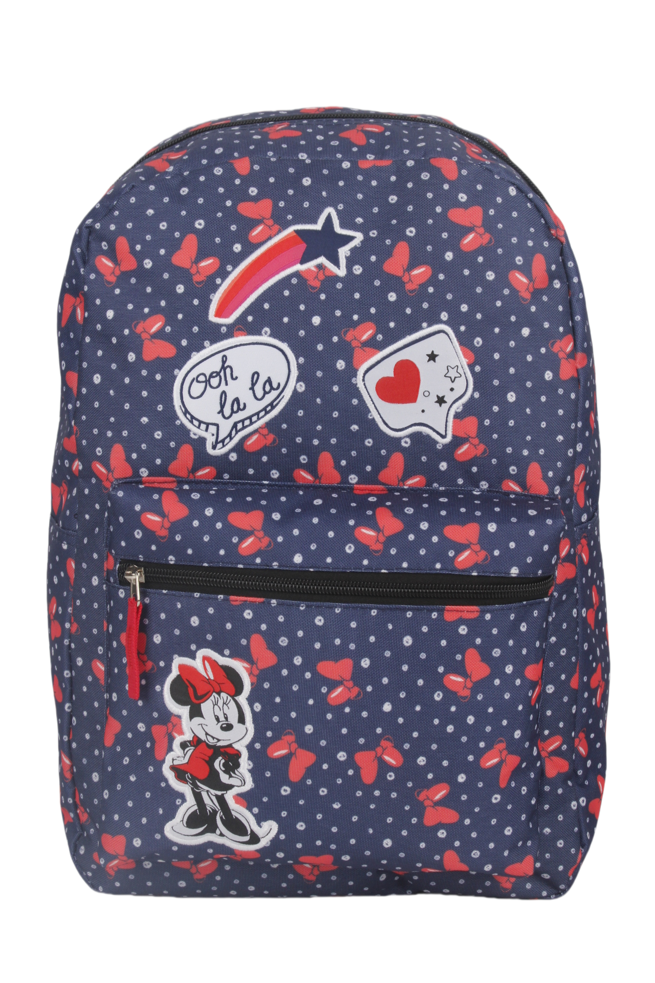 Mochila Juvenil Minnie Parches