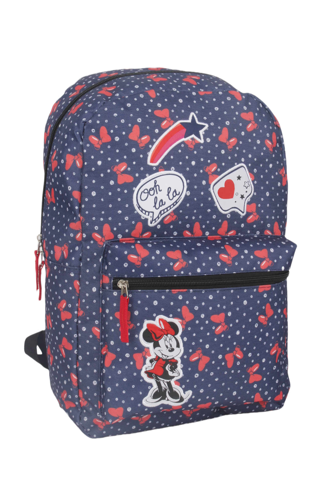Mochila Juvenil Minnie Parches