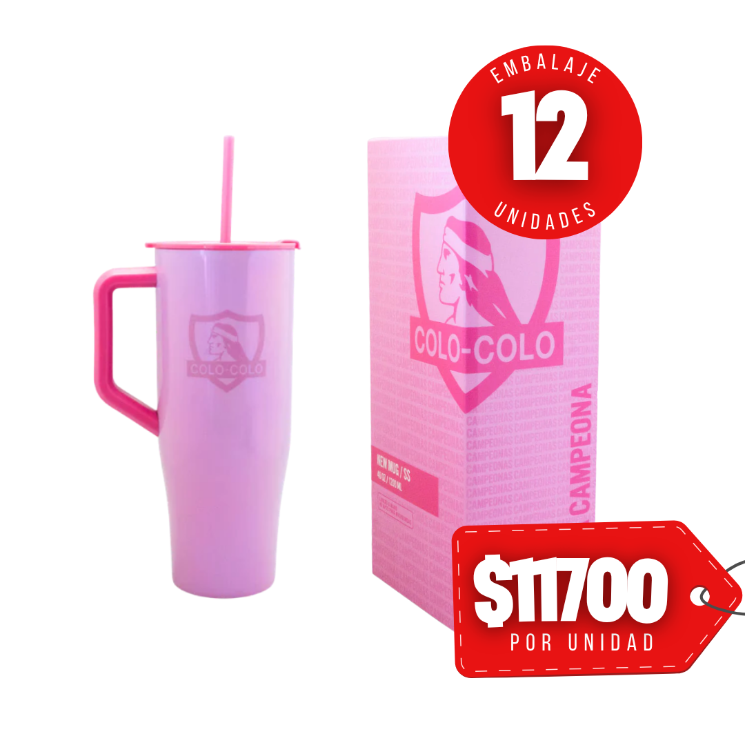 x Mayor Mug New 40oz Pink Colo Colo