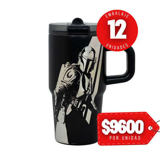 x Mayor Mug Termico 20 Oz Black Star Wars Mandalorian