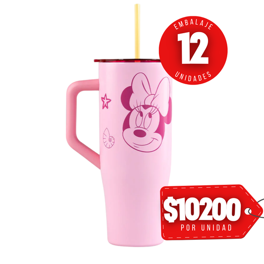 Embalaje Mug Termico Minnie Mouse 40oz Summer Disney 1180ml