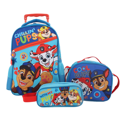 Set Promo Bts Con Ruedas 3 Piezas Paw Patrol Boy