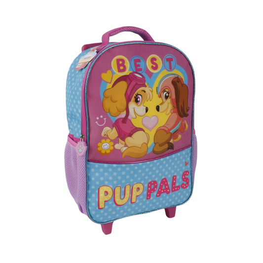 Mochila Infantil Con Ruedas 15" Paw Patrol Girl Lila