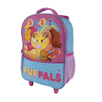 Mochila Infantil Con Ruedas 15" Paw Patrol Girl Lila