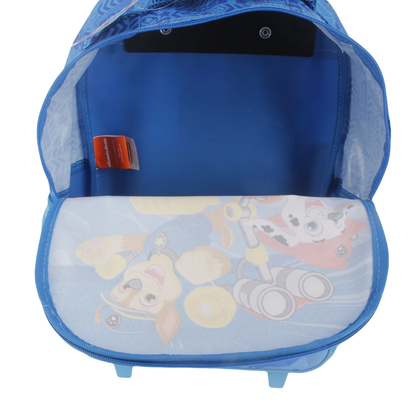 Mochila Infantil Con Ruedas 15" Paw Patrol Boy Azul