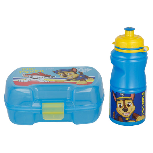 Set 2pcs Premium Portasandwich+Botella Paw Patrol Niño