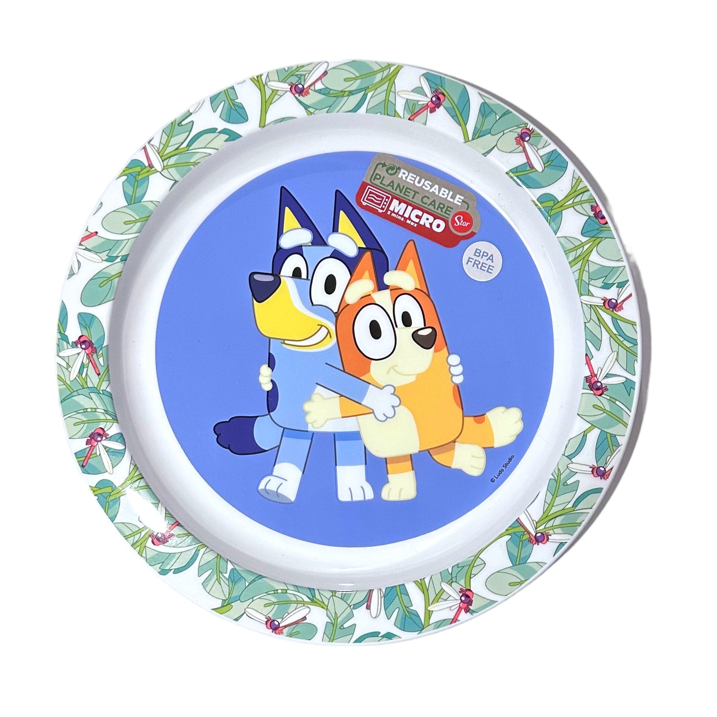 Plato Apto Microondas Bluey