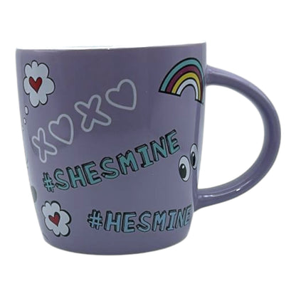 Tazon Romantico Mickey y Minnie Mouse Lila