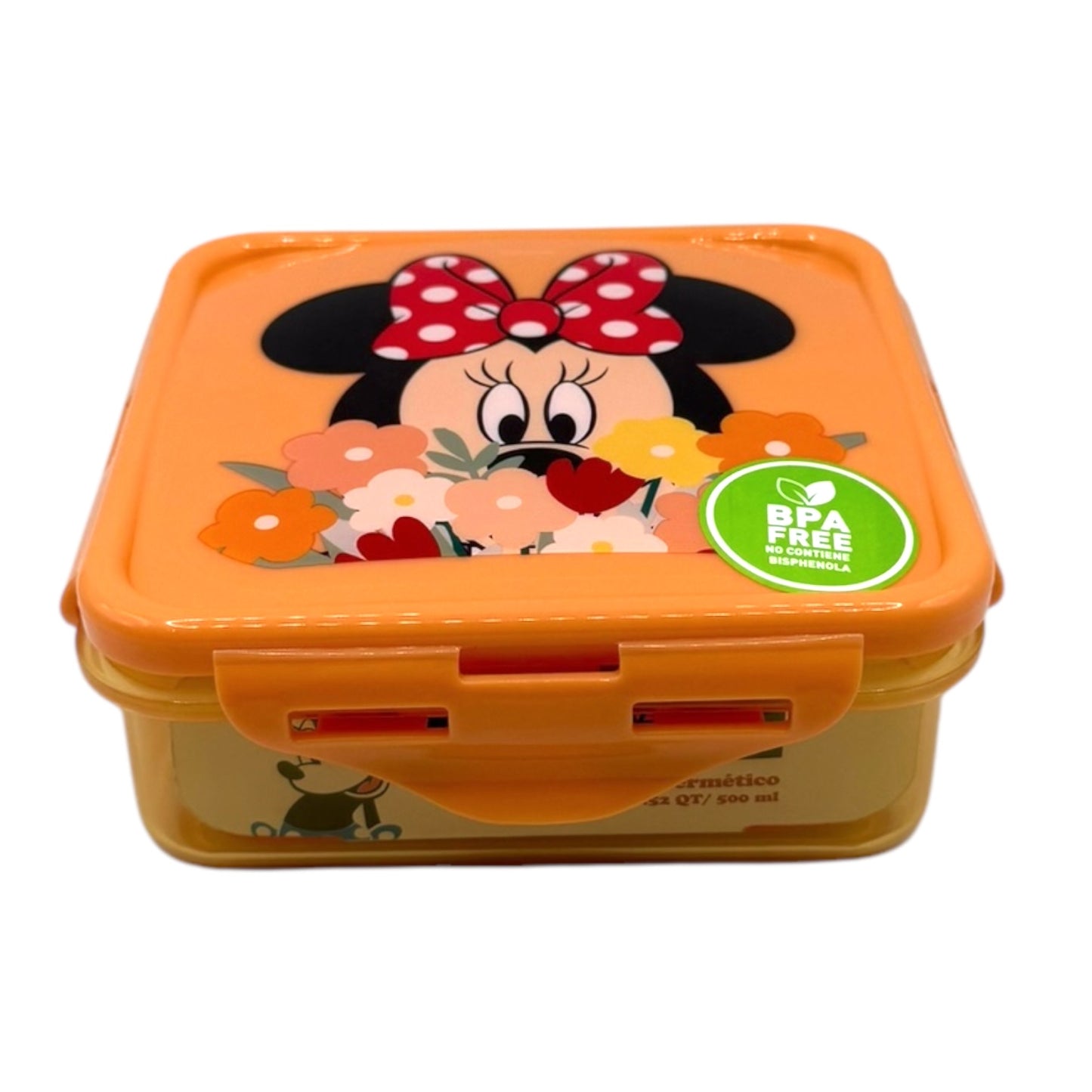 Hermetico Cuadrado 500ml Minnie Mouse 2