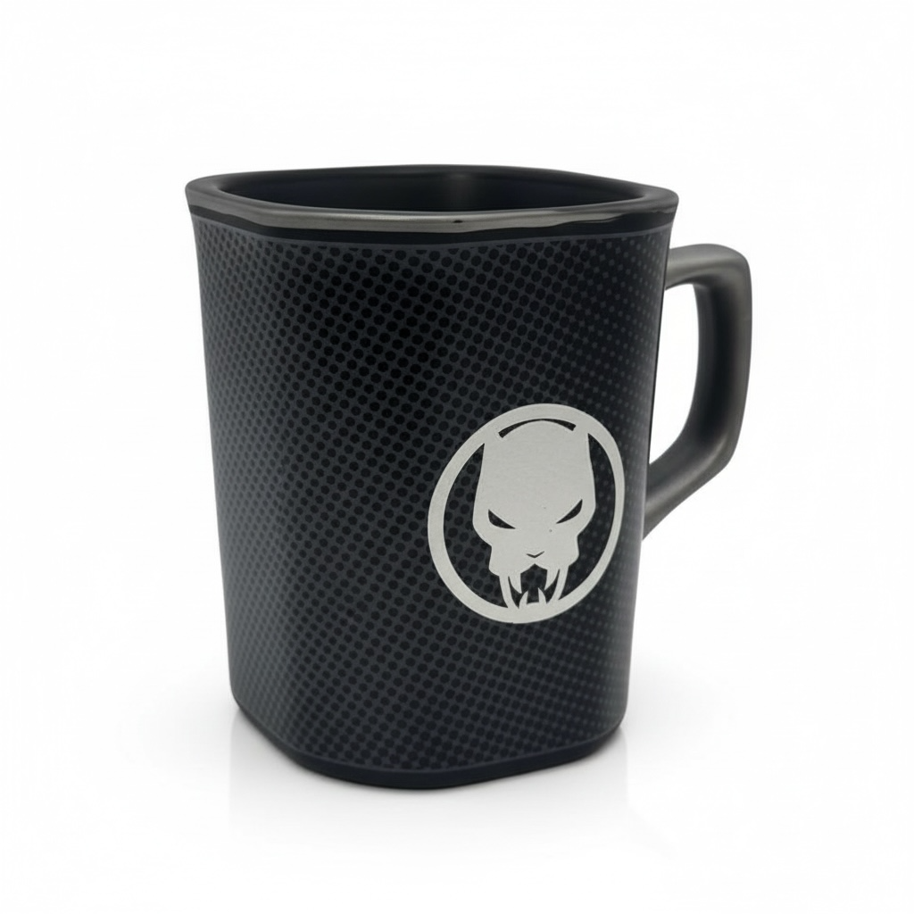Tazon Cuadrado Black Panter 500ml Caja Marvel