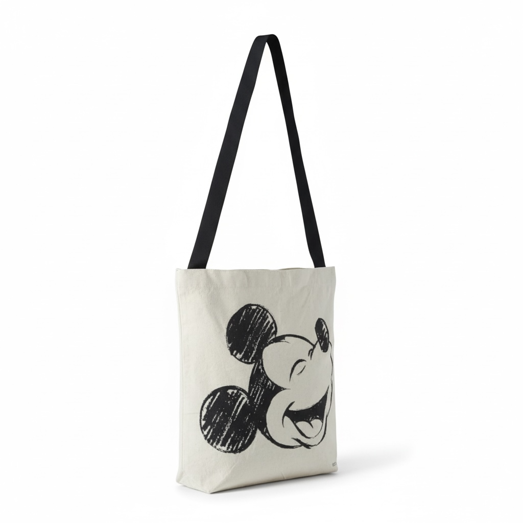 Bolsa Erre Mickey y Minnie Algodón 36x36cm Modelo 5
