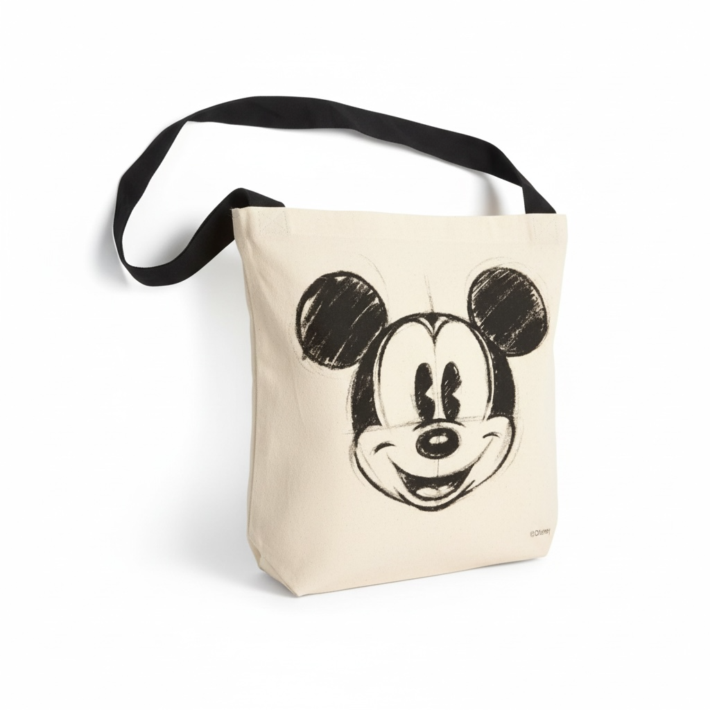 Bolsa Erre Mickey y Minnie Algodón 36x36cm Modelo 6