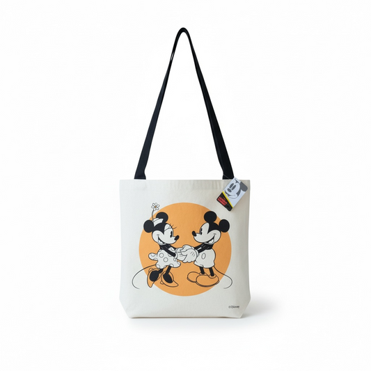 Bolsa Erre Mickey y Minnie Algodón 36x36cm Modelo 3