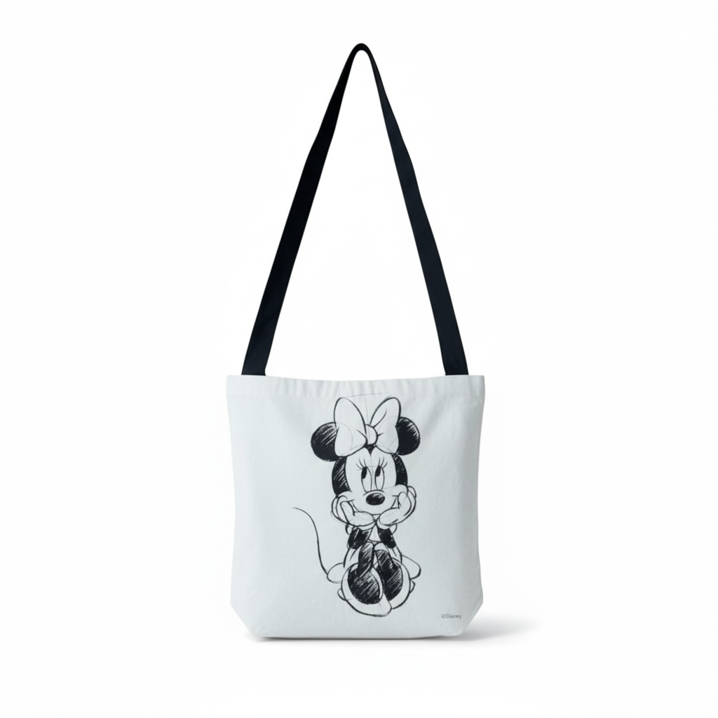 Bolsa Erre Mickey y Minnie Algodón 36x36cm Modelo 2