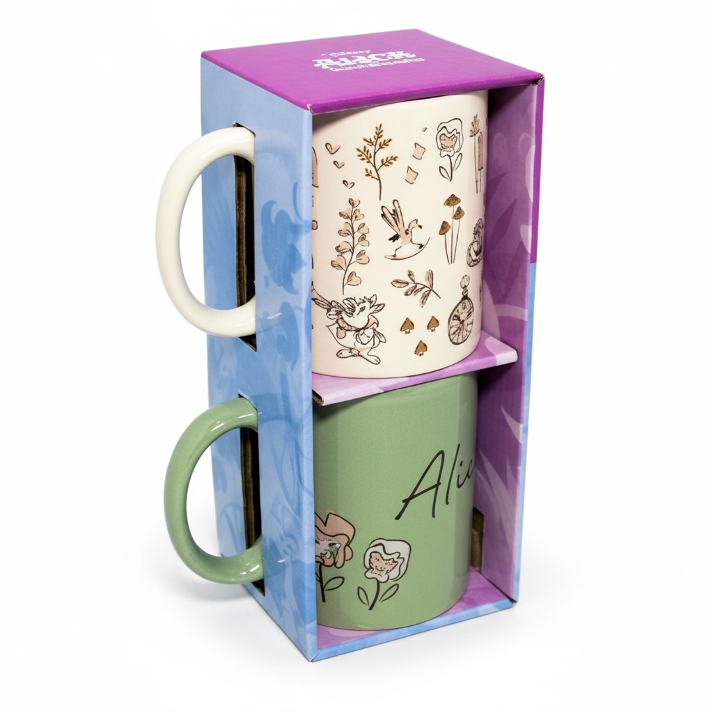 Set Duo Tazon 320ml Alicia en el Pais de las Maravillas