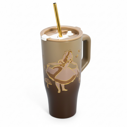 Mug Termico 40oz Alicia en el Pais de las Maravillas