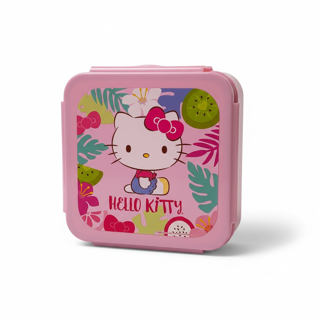 Contenedor Cuadrado Hello Kitty 750ml