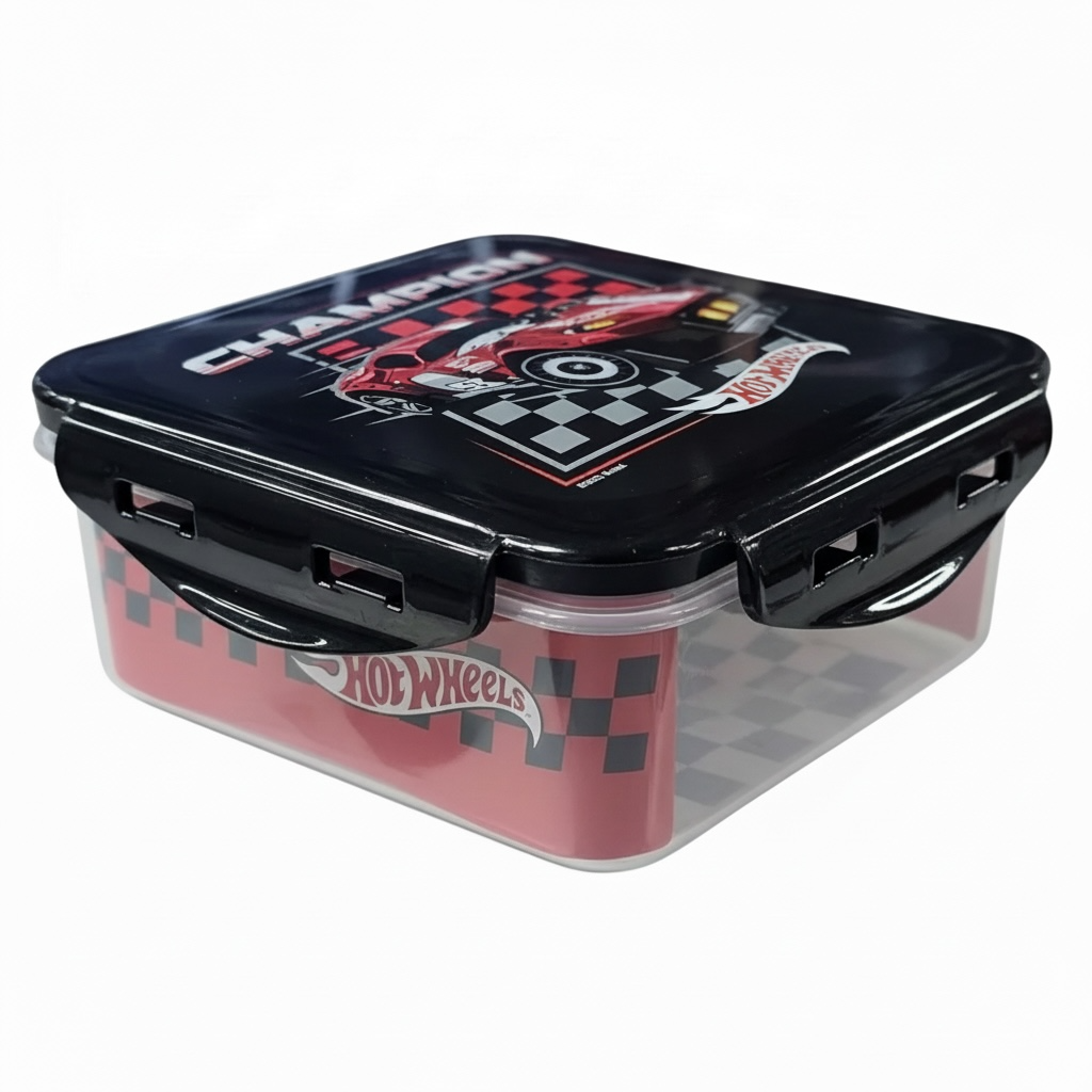 Contenedor Cuadrado Hot Wheels 750ml