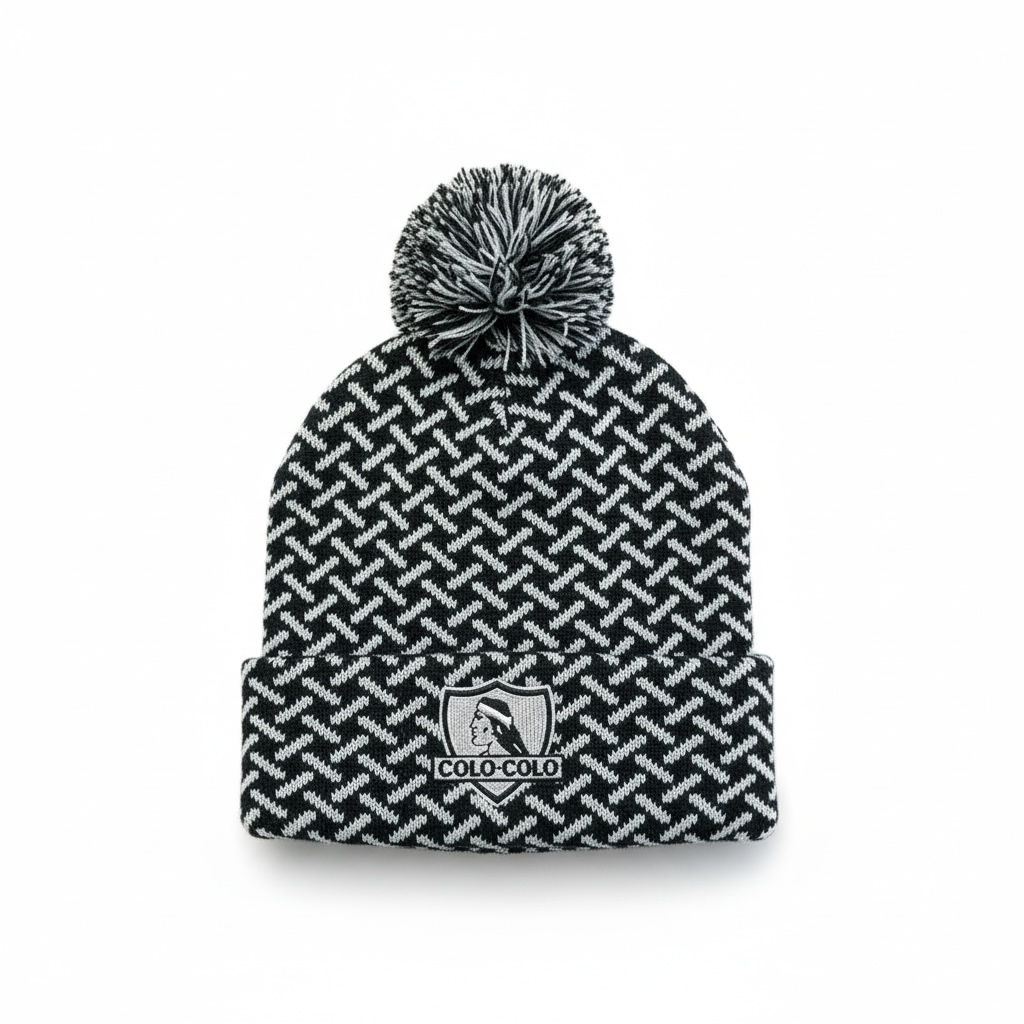 Gorro Pompon Colo Colo