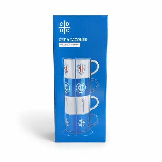 x Mayor Set Catolica 4 Tazones De Colección 400ml