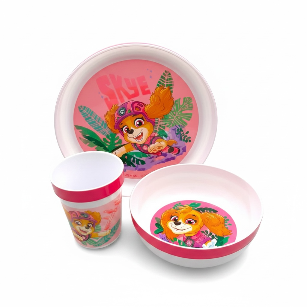 Set Vajilleria 3 Piezas Paw Patrol Skye