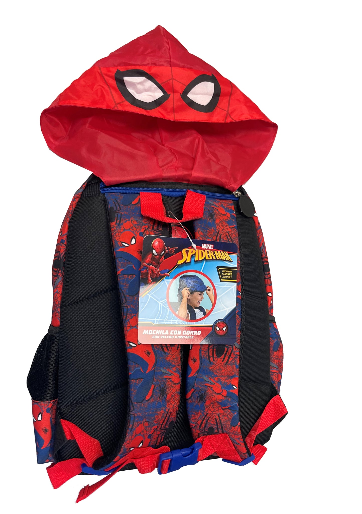 Mochila Con Capucha Spiderman