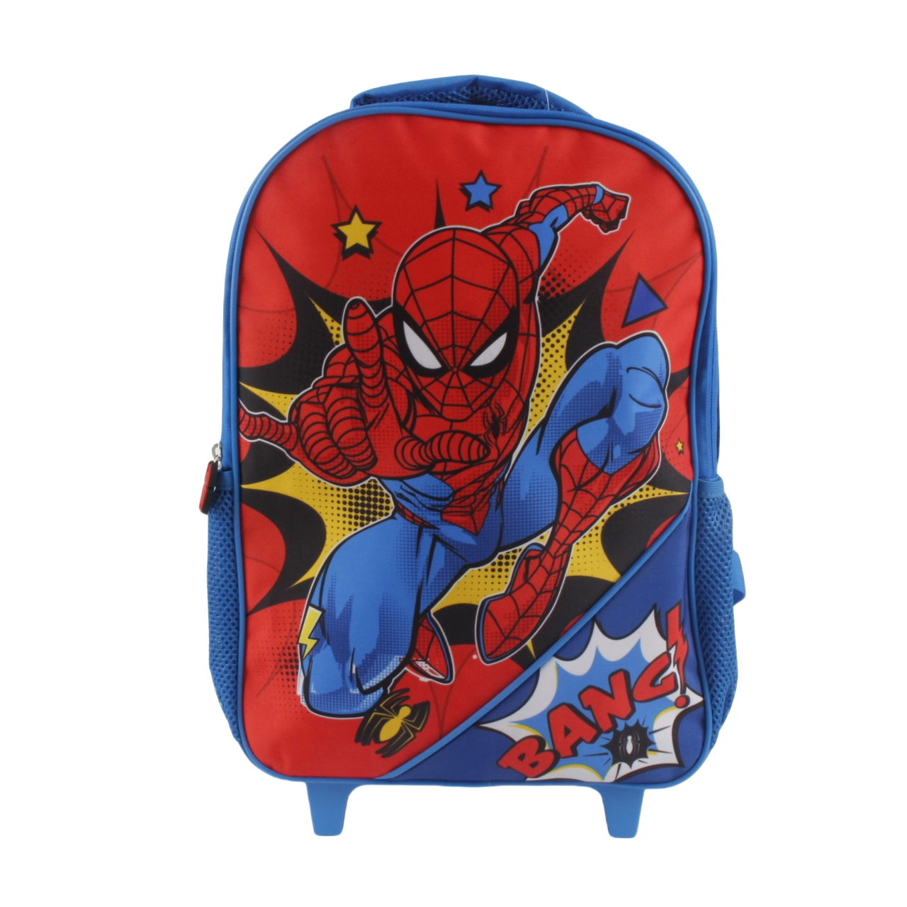 Mochila Infantil Con Ruedas 15" Spiderman Rojo