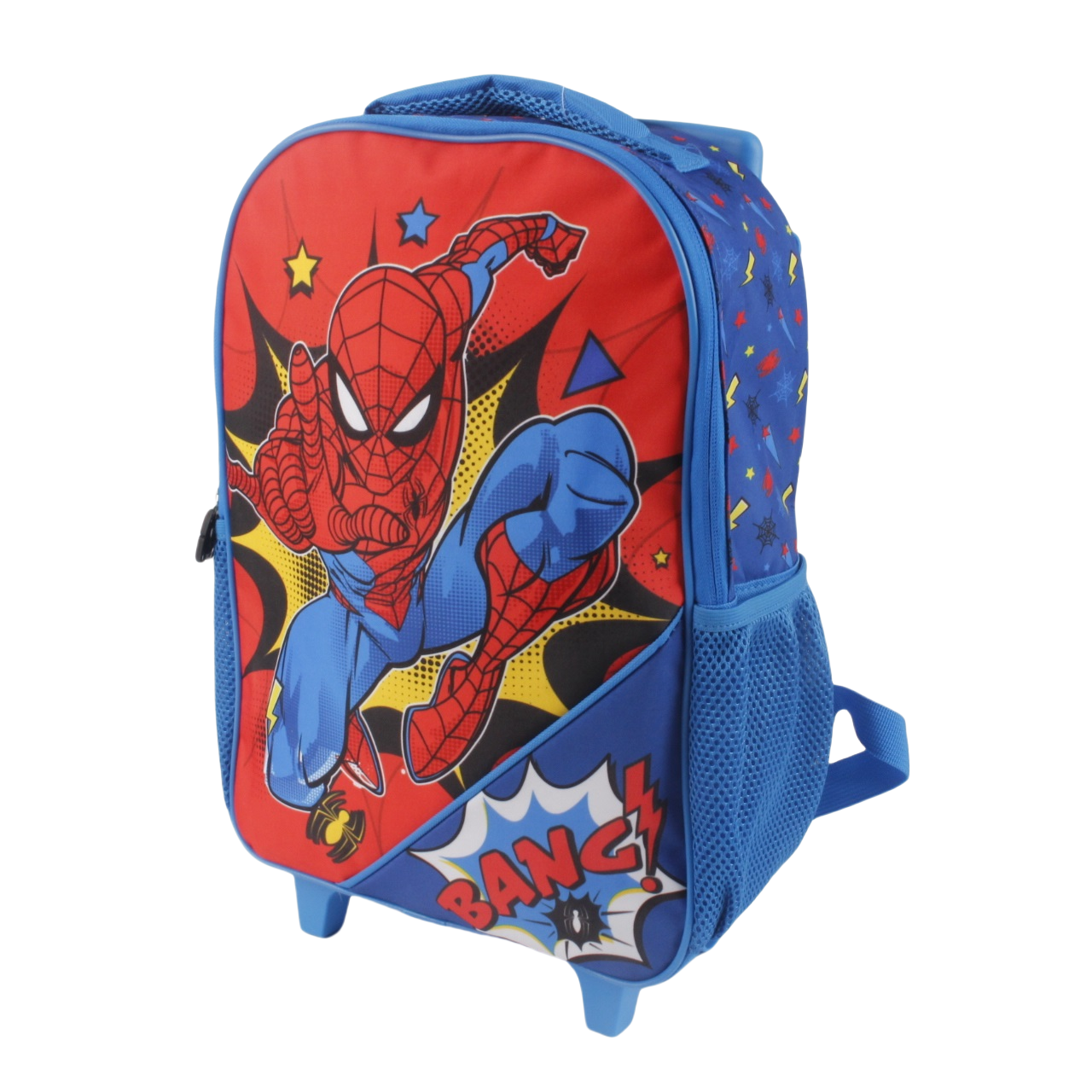 Mochila Infantil Con Ruedas 15" Spiderman Rojo