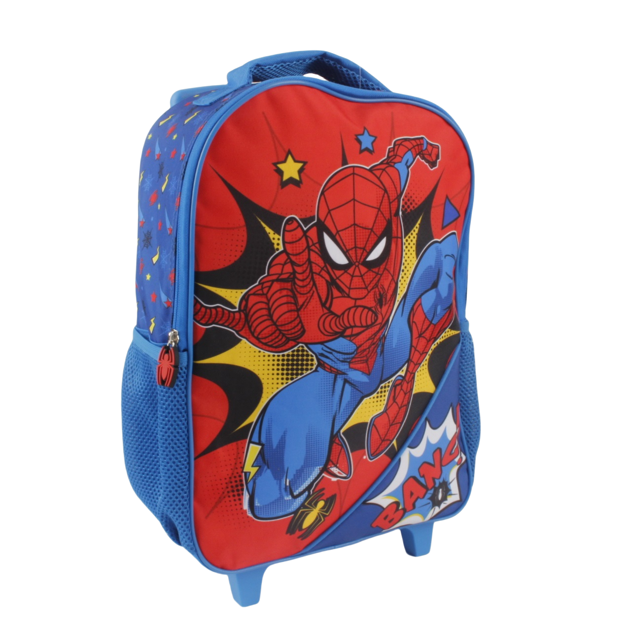 Mochila Infantil Con Ruedas 15" Spiderman Rojo