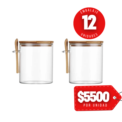 x Mayor Set 2 Canister Redondos Glasso