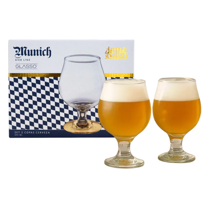 x Mayor Set 2 Copas Cerveza 495ML Munich Glasso