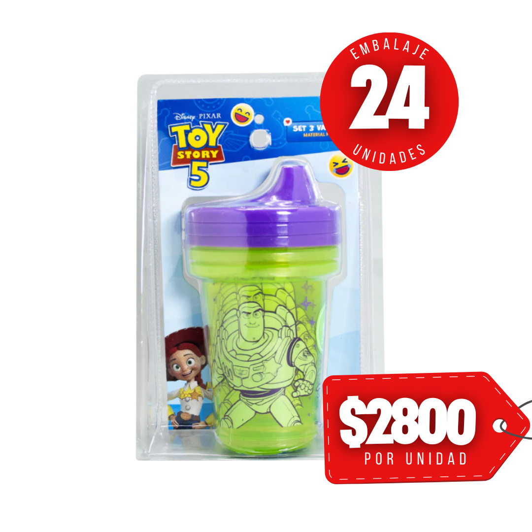x Mayor Set 3 Vasos Reutilizables Toy Story 5