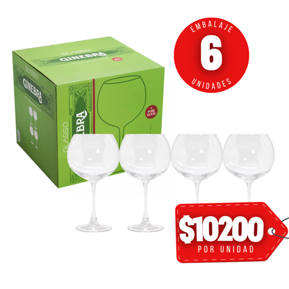 x Mayor Set 4 Copas Gin/Spritz 680cc Ginebra Glasso
