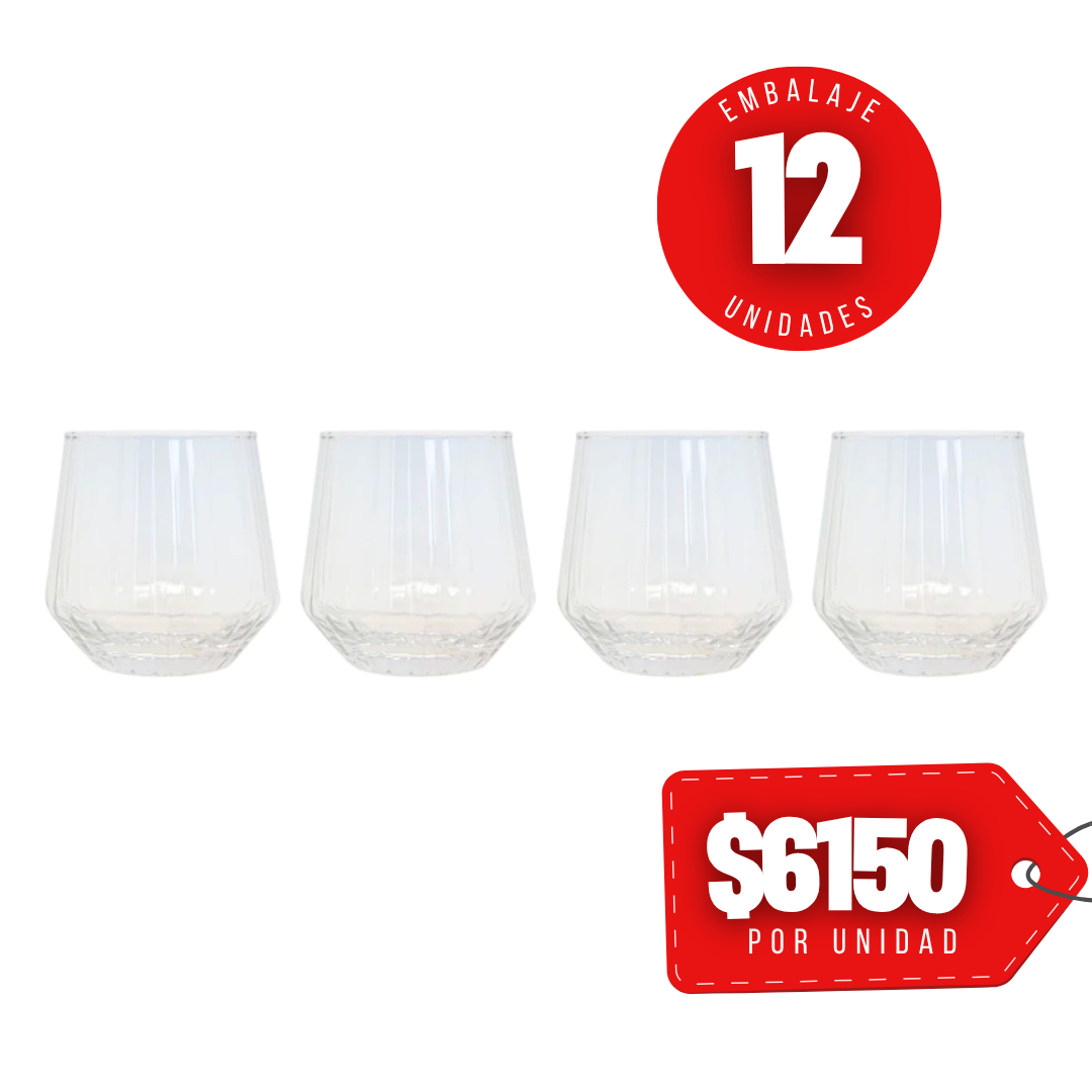 x Mayor Set 4 Vasos 370ML Zaphire Glasso