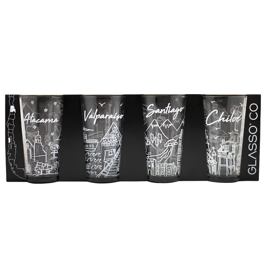 Set 4 Vasos Chile Collection Glasso