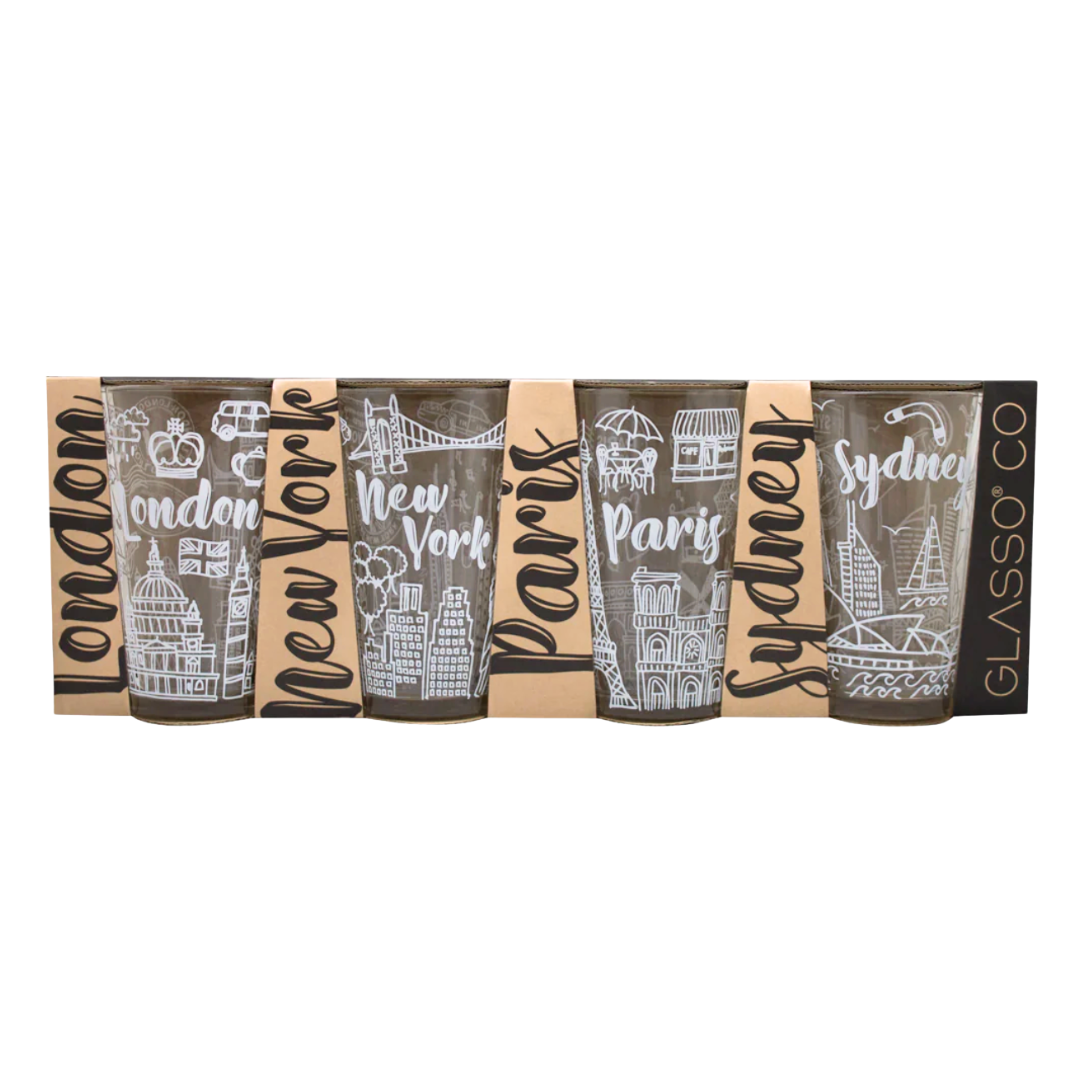 x Mayor Set 4 Vasos City Collection Glasso