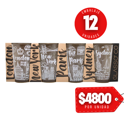 x Mayor Set 4 Vasos City Collection Glasso