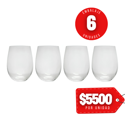 x Mayor Set 4 Vasos Vino Glasso