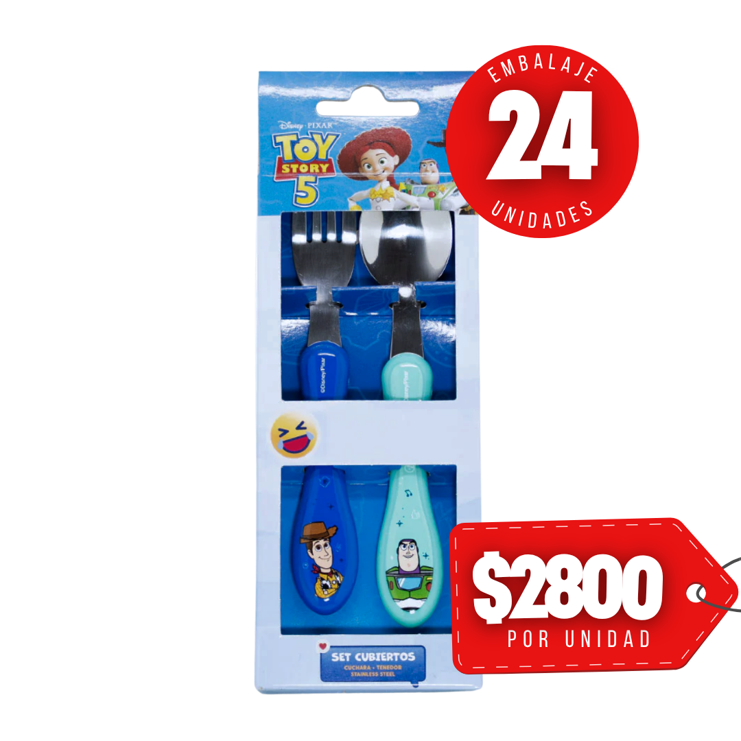 x Mayor Set Cubiertos Buzz y Woody Toy Story 5
