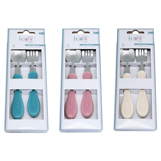 Set Cubiertos Metalicos Kido