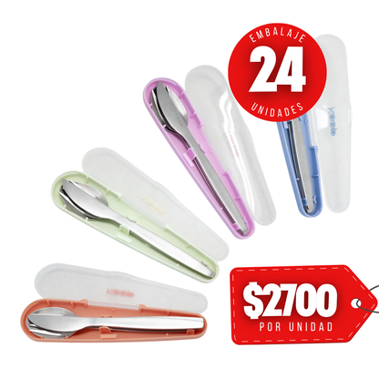 x Mayor Set Cubiertos On The Go Keep