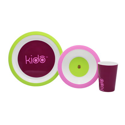 Set Desayuno 3 Pcs Kido Fucsia
