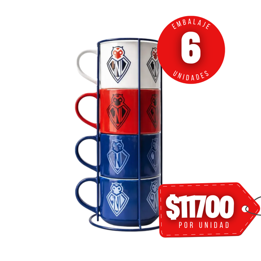 x Mayor Set U de Chile 4 Tazones De Colección 400ml