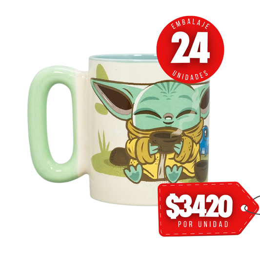 x Mayor Tazón Asa Grande 350 Ml Grogu Star Wars Yoda