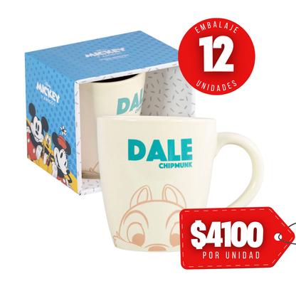 x Mayor Tazon Chip y Dale Ovalado 30oz Caja Summer Disney
