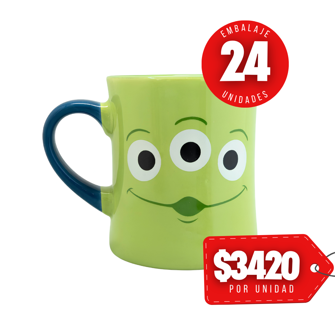 x Mayor Tazon Curvo 400ml Marcianos Toy Story Iconic