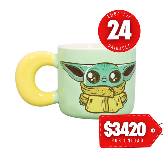 x Mayor Tazón Macchiato 380 Ml Grogu Star Wars Yoda