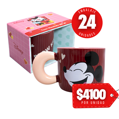x Mayor Tazon Macchiato Minnie Kiss 380ml Disney Dia de los Enamorados Valentin